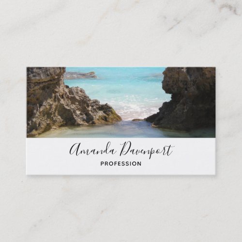 Photo of Island Coast  Tropical Sea Business Card