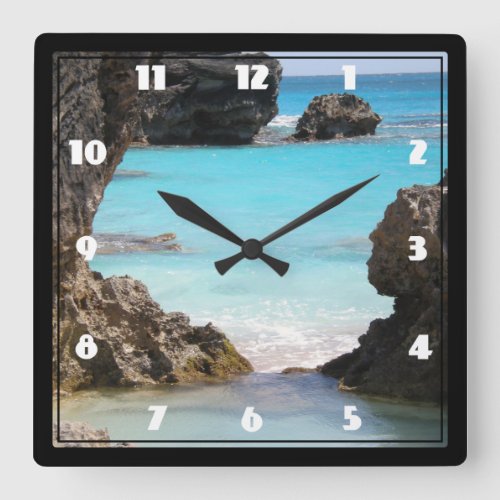 Photo of Island Coast  Tropical Sea Square Wall Clock