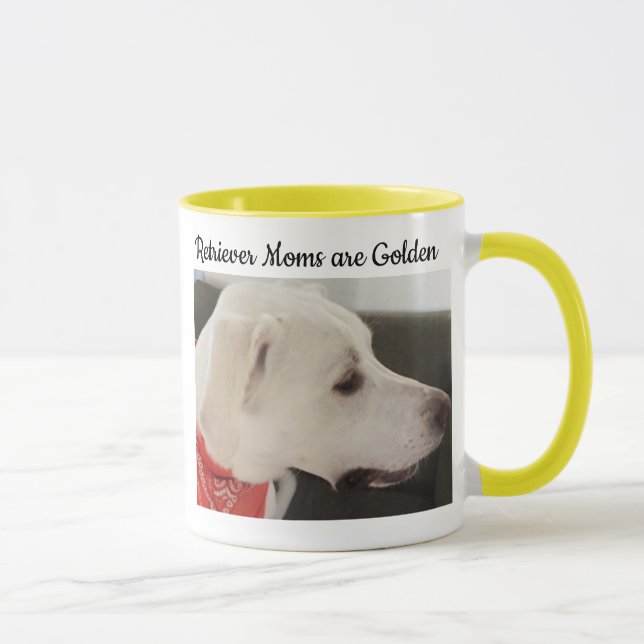 Photo of Labrador Retriever Mix Dog Yellow Mom Mug (Right)