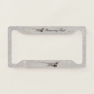 Photo of Lizard on Sidewalk Running Fast License Plate Frame