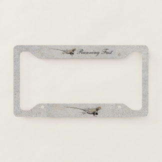 Photo of Lizard on Sidewalk Running Fast License Plate Frame