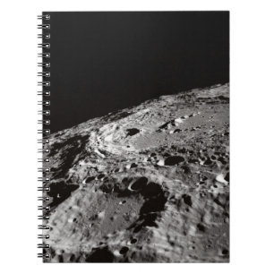 PHOTO OF MOON SURFACE NOTEBOOK