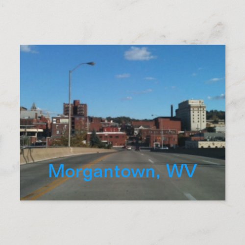 Photo of Morgantown WV skyline postcards
