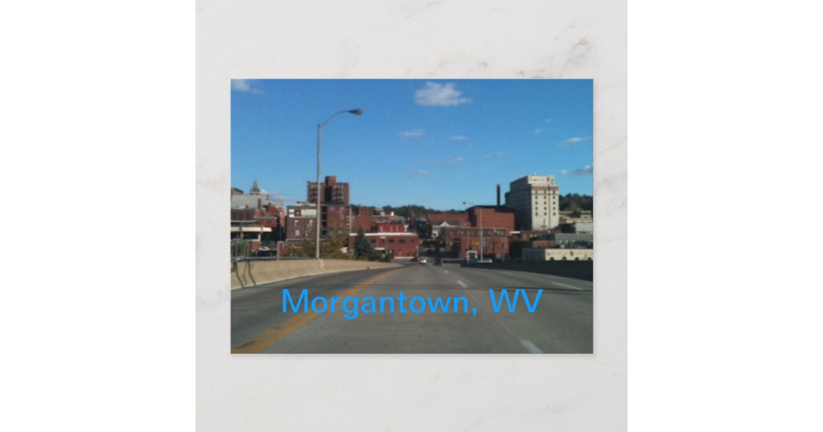 Photo of Morgantown WV skyline postcards | Zazzle