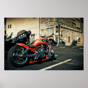 Photo of motorcycle. poster