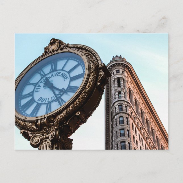 Photo of New York City's Flatiron Building Postcard (Front)