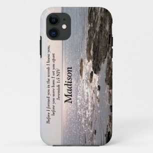 Photo of Ocean God Knew You Bible Verse iPhone 11 Case