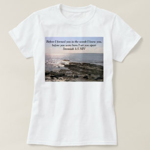 Photo of Ocean God Knew You Bible Verse T-Shirt