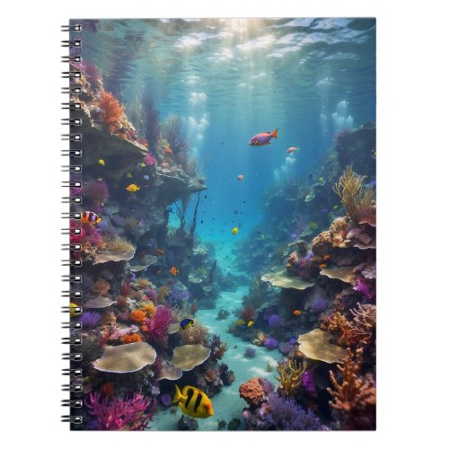 Photo of ocean life notebook