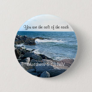 Photo of Ocean Salt of the Earth Bible Verse Button