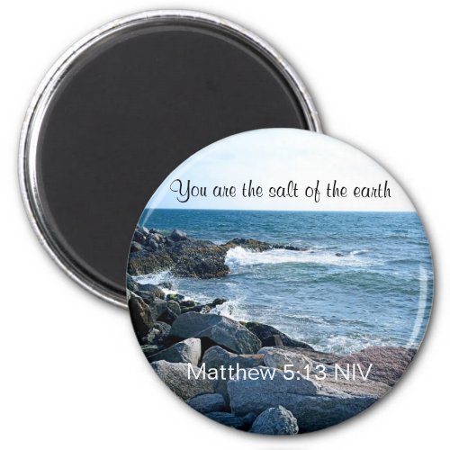 Photo of Ocean Salt of the Earth Bible Verse Magnet