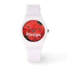 Photo of Orange Double Hibiscus Custom Name