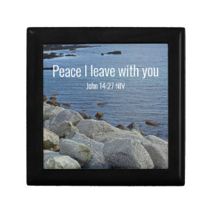 Photo of Peaceful Blue Atlantic Ocean Bible Verse Gift Box