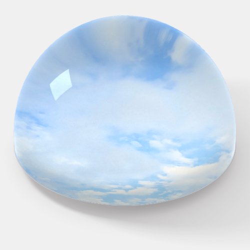 Photo of Peaceful Light Blue Sky Simple Paperweight