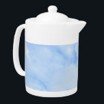 Photo of Peaceful Light Blue Sky Simple Teapot<br><div class="desc">This delicate and beautiful teapot features a photo of a blue gentle sky.</div>