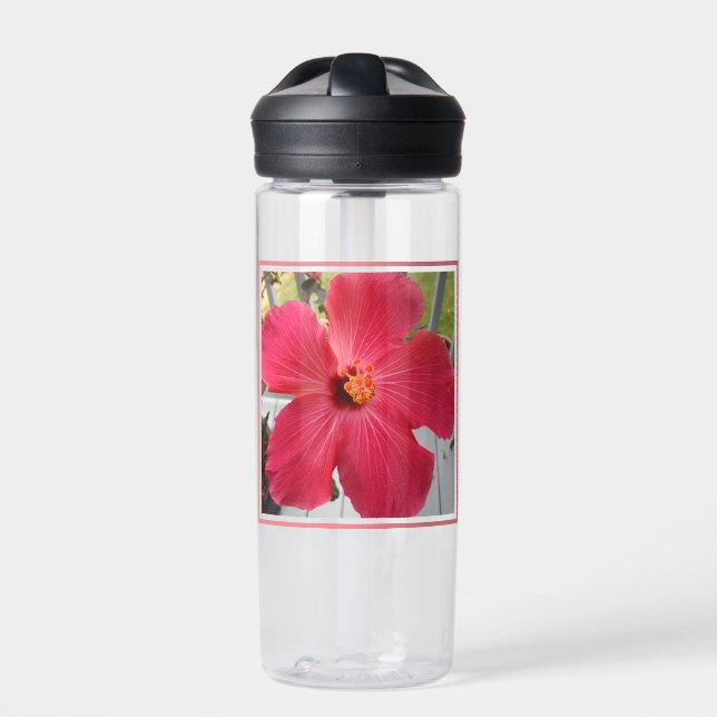 Photo of Pink Flower Song of Solomon Bible Verse Water Bottle (Front)