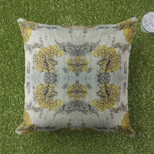 Photo of Real Aspen Tree Bark - Natural Amulet Outdoor Pillow (Grass)