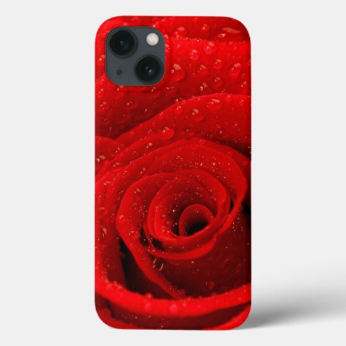 Photo of Red Rose Background iPhone 13 Case