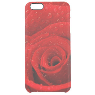 Photo of Red Rose Background Clear iPhone 6 Plus Case