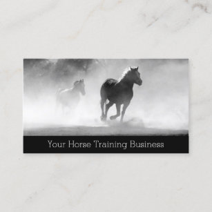 Photo of Running Horses - Trainer - Business Card