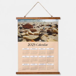Photo of Seashells on the Beach, Coastal Decor Hanging Tapestry