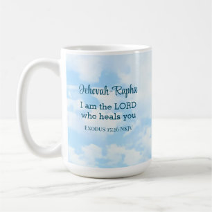 Photo of Sky I am the Lord Who Heals Bible Verse Coffee Mug