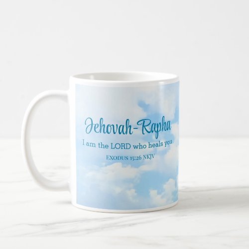 Photo of Sky I am the Lord Who Heals Bible Verse Coffee Mug