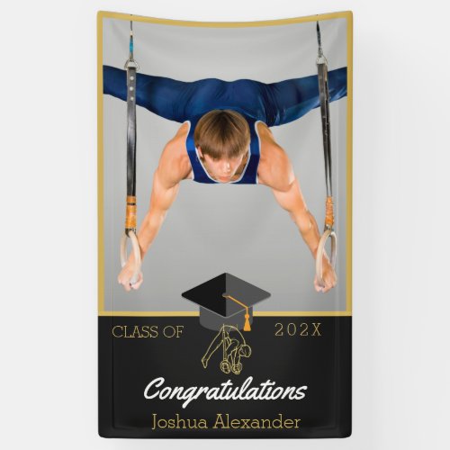 Photo of Soccer player congratulation graduate  Ba Banner