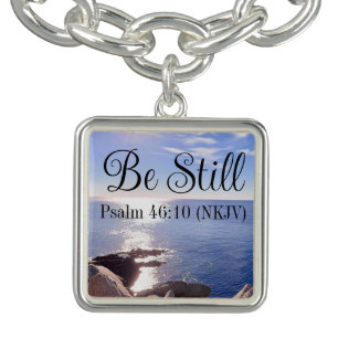 Photo of Still Blue Ocean Bible Verse Christian Bracelet