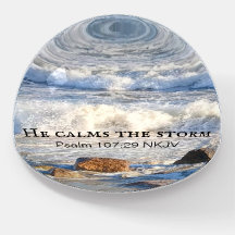 Photo of Stormy Sea He Calms the Storm Bible Verse