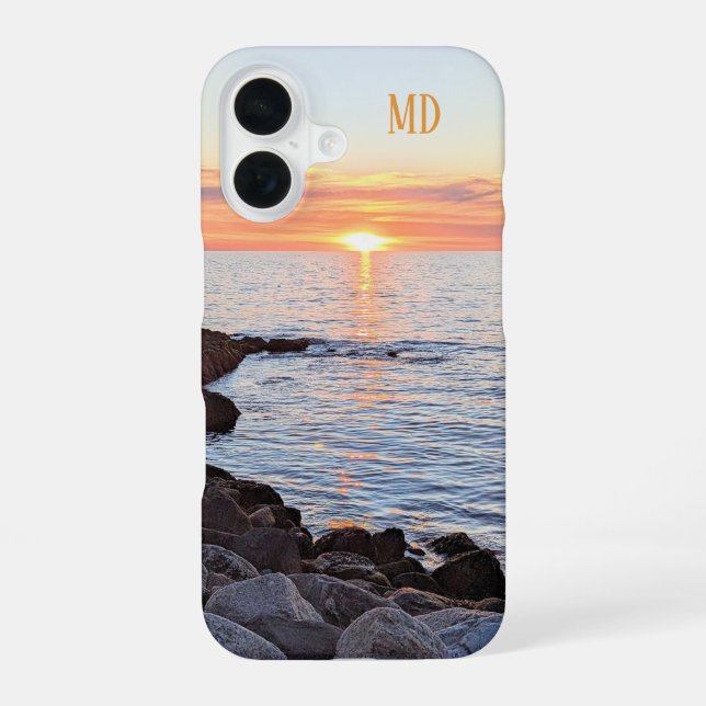 Photo of Sunset Monogram Iphone Case (Back)