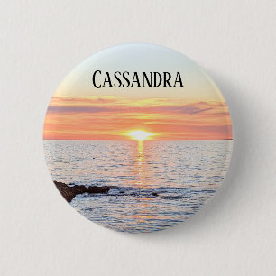 Photo of Sunset Name Tag Button