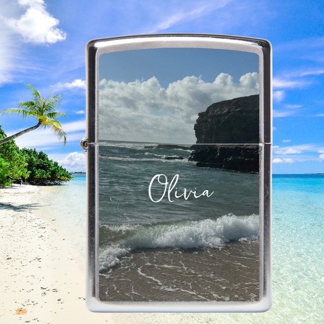 Photo of the Beach, Personalized Zippo Lighter (Creator Uploaded)