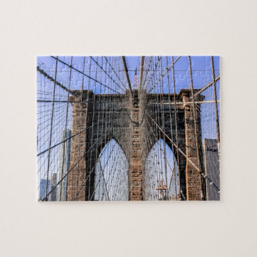 Photo of the Brooklyn Bridge in NYC Jigsaw Puzzle