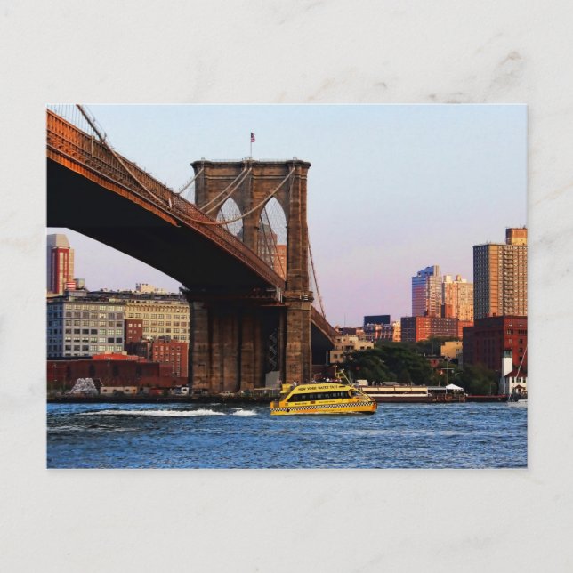 Photo of the Brooklyn Bridge in NYC Postcard (Front)