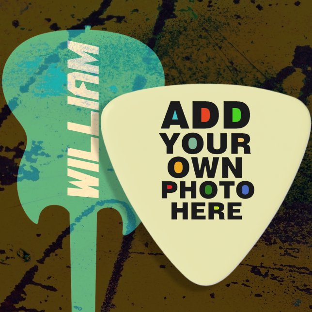 Photo of the guitarist / custom & cool guitar pick (Creator Uploaded)