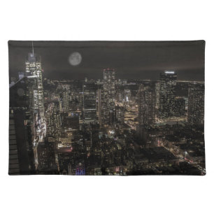 Photo of the New York City Night Skyline Landscape Placemat