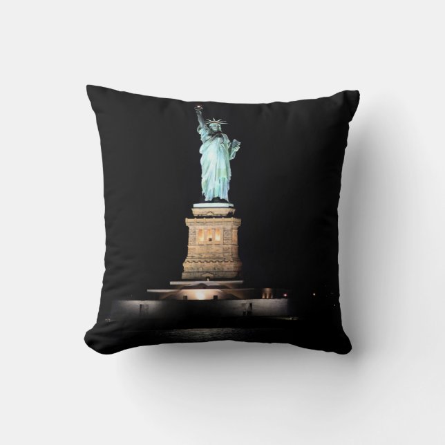 Photo of the Statue of Liberty in NYC Throw Pillow (Front)