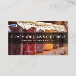 Photo of Traditional Jam in Jars - Business Card