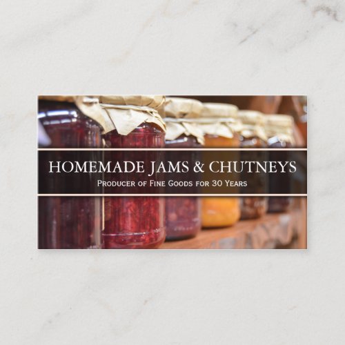 Photo of Traditional Jam in Jars _ Business Card