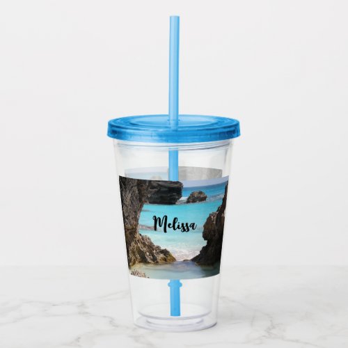 Photo of Tropical Island Coast  Sea Acrylic Tumbler