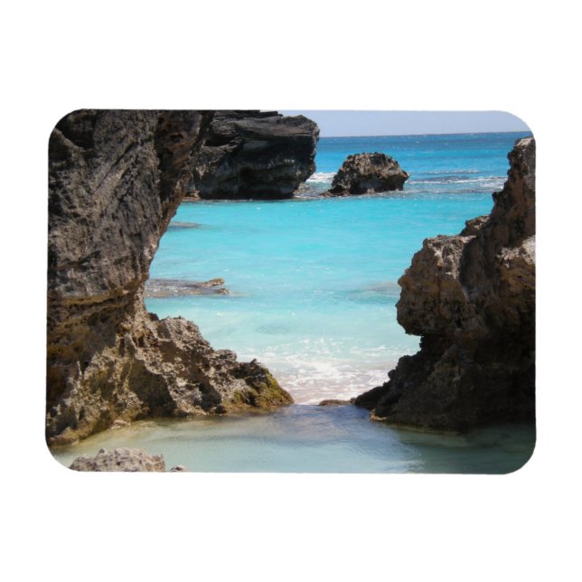 Photo of Tropical Island Coast & Sea Magnet (Horizontal)