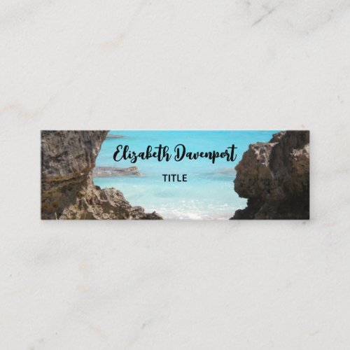 Photo of Tropical Island Coast  Sea Mini Business Card