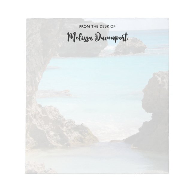 Photo of Tropical Island Coast & Sea Notepad (Front)