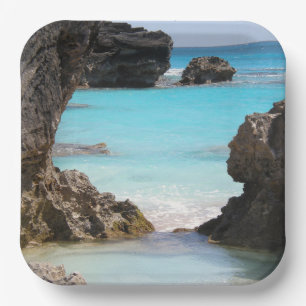 Photo of Tropical Island Coast & Sea Paper Plates