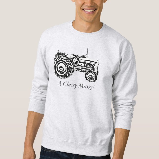 photo of vintage Gray massey fergison tractor  Men Sweatshirt (Front)