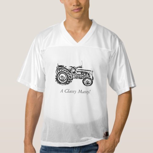photo of vintage Gray massey fergison tractor  Mens Football Jersey