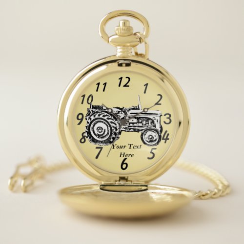 photo of vintage Gray massey fergison tractor Pocket Watch