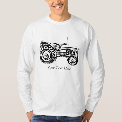 photo of vintage gray massey fergison tractor T_Shirt