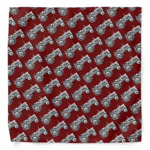 photo of vintage Grey massey fergison tractor Bandana